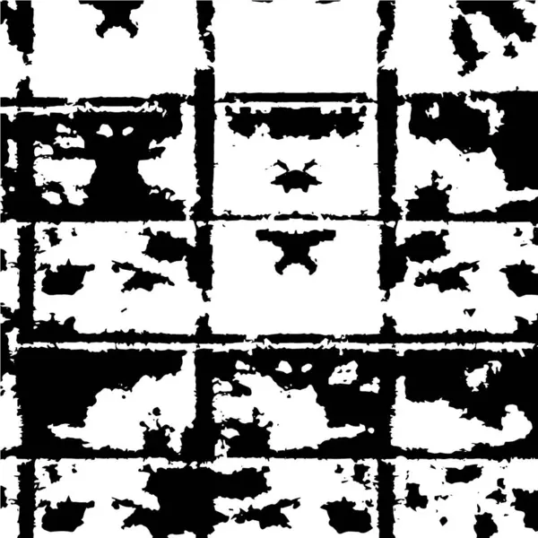 Soyut Grunge Arkaplanı Monokrom Dokusu Siyah Beyaz Desenli Arkaplan — Stok Vektör