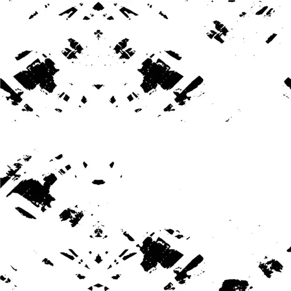Fundo Grunge Abstrato Textura Monocromática Preto Branco Texturizado Fundo — Vetor de Stock