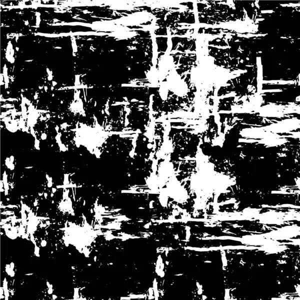 Distressed Background Μαύρο Και Άσπρο Υφή Αφηρημένη Διανυσματική Απεικόνιση — Διανυσματικό Αρχείο