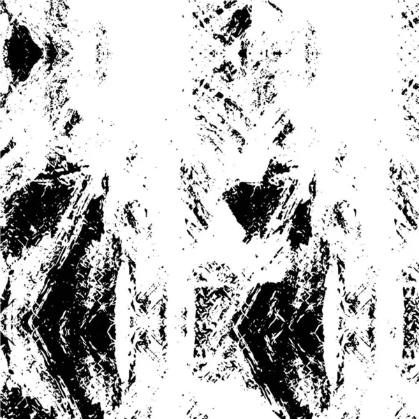 黒と白のテクスチャで悩まされた背景 抽象ベクトルイラスト — ストックベクタ