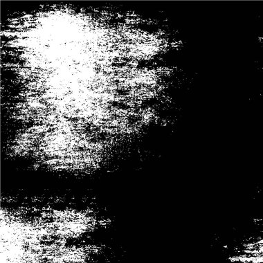 Grunge üst üste biniyor. Soyut siyah-beyaz vektör arkaplanı. Çatlak, leke ve noktalarda kirli desenli tek renkli klasik yüzey. Karanlık korku tarzında eski bir duvar.