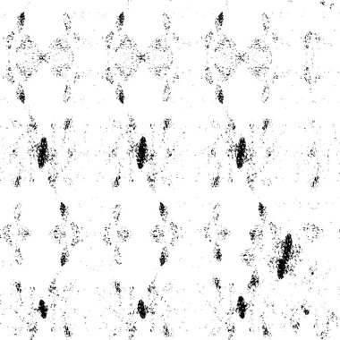 Grunge dokusu siyah beyaz. Çatlakların, çiplerin, noktaların, çizgilerin soyut monokrom deseni. Baskı ve tasarım için karanlık bir zemin. Kaliteli eski yüzey kirli