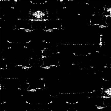 Grunge dokusu siyah beyaz. Çatlakların, çiplerin, noktaların, çizgilerin soyut monokrom deseni. Baskı ve tasarım için karanlık bir zemin. Kaliteli eski yüzey kirli