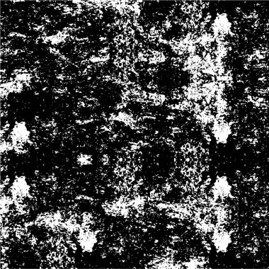 Grunge dokusu siyah beyaz. Çatlakların, çiplerin, noktaların, çizgilerin soyut monokrom deseni. Baskı ve tasarım için karanlık bir zemin. Kaliteli eski yüzey kirli