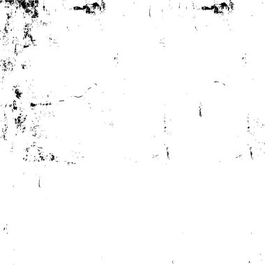 Grunge dokusu siyah beyaz. Çatlakların, çiplerin, noktaların, çizgilerin soyut monokrom deseni. Baskı ve tasarım için karanlık bir zemin. Kaliteli eski yüzey kirli