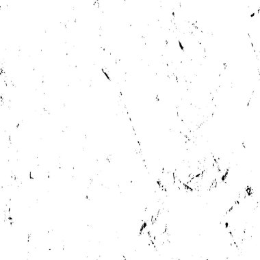 Grunge üst üste biniyor. Soyut siyah-beyaz vektör arkaplanı. Çatlak, leke ve noktalarda kirli desenli tek renkli klasik yüzey. Karanlık korku tarzında eski bir duvar.