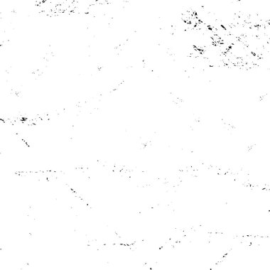 Grunge üst üste biniyor. Soyut siyah-beyaz vektör arkaplanı. Çatlak, leke ve noktalarda kirli desenli tek renkli klasik yüzey. Karanlık korku tarzında eski bir duvar.