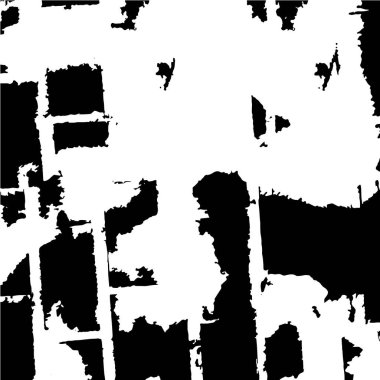 Çizik ve çiziklerle dolu siyah beyaz bir arka plan. Soyut vektör illüstrasyonu.