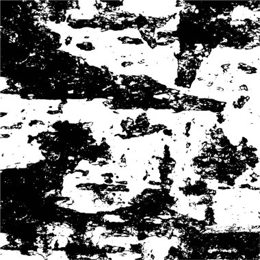 Siyah beyaz desenli, tozlu, çizgili, soyut vektör çizgileri olan sıkıntılı bir arka plan. vektör illüstrasyonu.