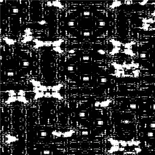 Abstrakter Schwarz Weißer Strukturierter Hintergrund Monochrome Textur — Stockvektor