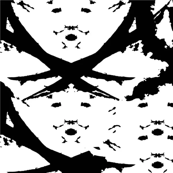 黒と白の抽象ベクトルパターン — ストックベクタ