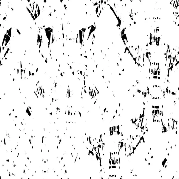 傷が付いている黒および白い質の苦しめられた背景 ライン 抽象ベクトルイラスト — ストックベクタ