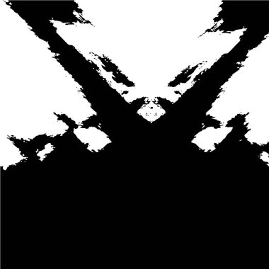 Çizik ve çiziklerle dolu siyah beyaz bir arka plan. Soyut vektör illüstrasyonu.