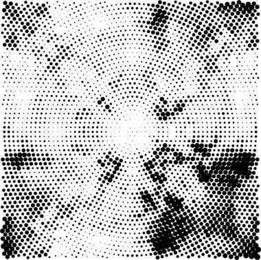 Çizik ve çiziklerle dolu siyah beyaz bir arka plan. Soyut vektör illüstrasyonu.