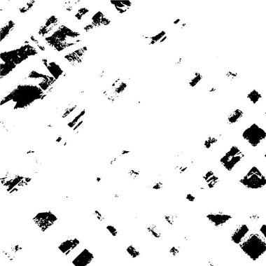 Çizik ve çiziklerle dolu siyah beyaz bir arka plan. Soyut vektör illüstrasyonu.