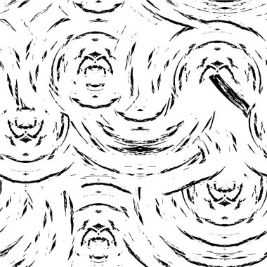 Beyaz ve siyah tonlarda kusursuz soyut desen