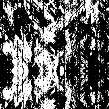 Siyah ve beyaz dokusunda sıkıntılı desen.