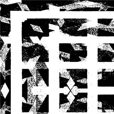 Siyah ve beyaz dokusunda sıkıntılı desen.