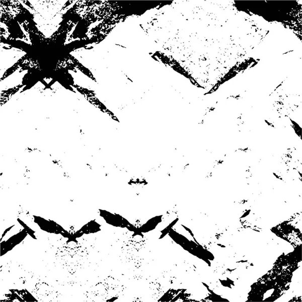 Zwart Wit Monochrome Oude Grunge Achtergrond — Stockvector