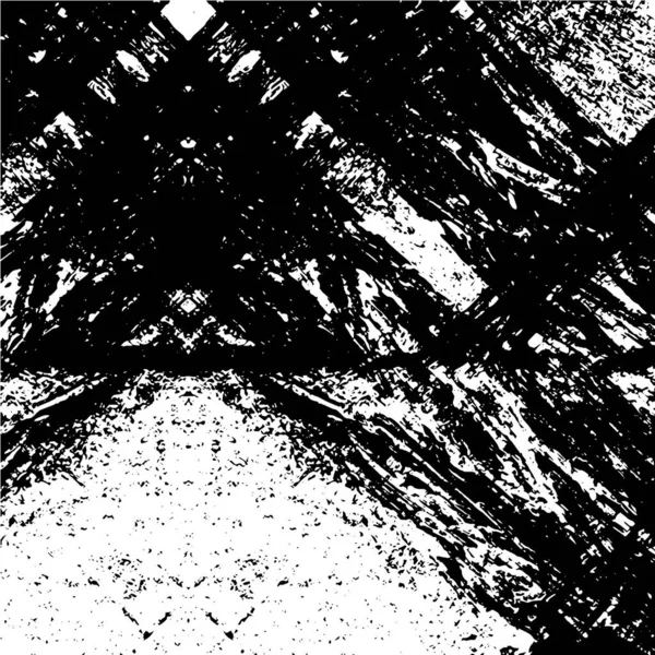 Motif Affligé Texture Noire Blanche — Image vectorielle