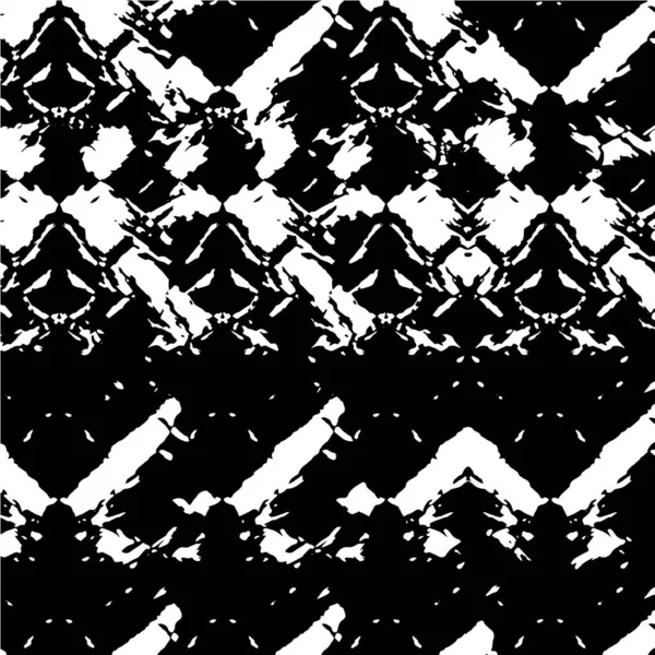 Distressed Muster Schwarz Weißer Textur — Stockvektor