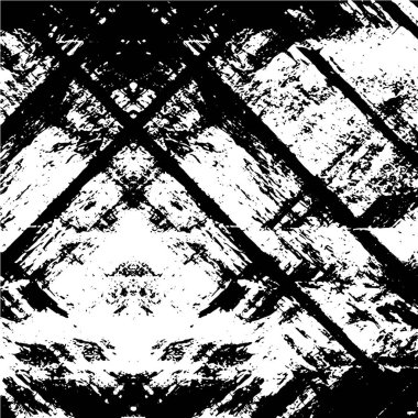 Çizik ve çiziklerle dolu siyah beyaz bir arka plan. soyut vektör illüstrasyonu.        