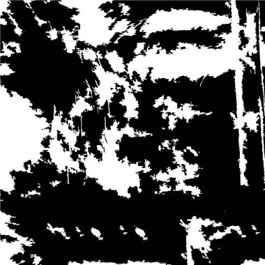 Çizik ve çiziklerle dolu siyah beyaz bir arka plan. soyut vektör illüstrasyonu.        