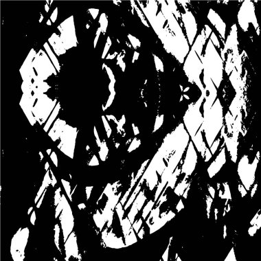 Çizik ve çiziklerle dolu siyah beyaz bir arka plan. soyut vektör illüstrasyonu.        