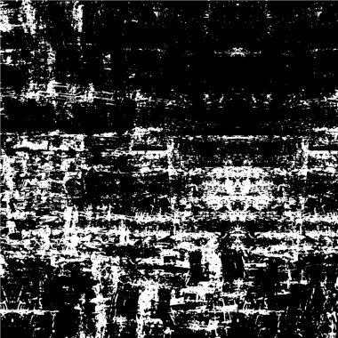 Çizik ve çiziklerle dolu siyah beyaz bir arka plan. soyut vektör illüstrasyonu.        