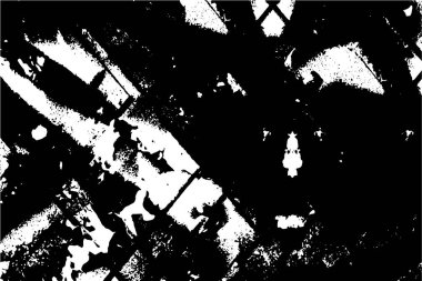 Çizik ve çiziklerle dolu siyah beyaz bir arka plan. soyut vektör illüstrasyonu.        