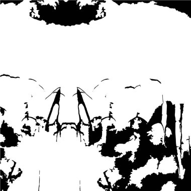 siyah ve beyaz grunge doku arkaplanı