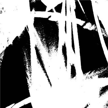 Grunge üst üste biniyor. Soyut siyah-beyaz vektör arkaplanı. Çatlak, leke ve noktalarda kirli desenli tek renkli klasik yüzey. Karanlık korku tarzında eski bir duvar.