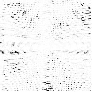 Grunge üst üste biniyor. Soyut siyah-beyaz vektör arkaplanı. Çatlak, leke ve noktalarda kirli desenli tek renkli klasik yüzey. Karanlık korku tarzında eski bir duvar.