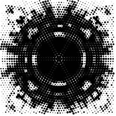 Grunge üst üste biniyor. Soyut siyah-beyaz vektör arkaplanı. Çatlak, leke ve noktalarda kirli desenli tek renkli klasik yüzey. Karanlık korku tarzında eski bir duvar.