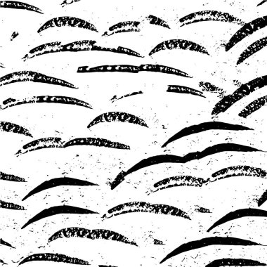 Grunge üst üste biniyor. Soyut siyah-beyaz vektör arkaplanı. Çatlak, leke ve noktalarda kirli desenli tek renkli klasik yüzey. Karanlık korku tarzında eski bir duvar.