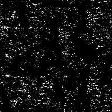 Grunge üst üste biniyor. Soyut siyah-beyaz vektör arkaplanı. Çatlak, leke ve noktalarda kirli desenli tek renkli klasik yüzey. Karanlık korku tarzında eski bir duvar.