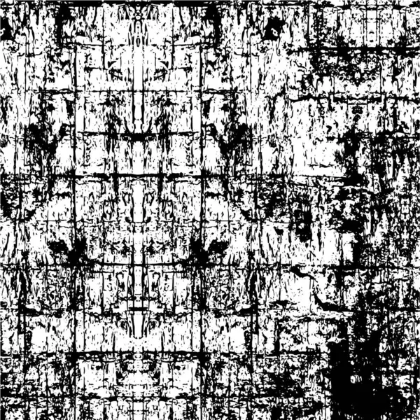Verontruste Achtergrond Zwart Wit Textuur Met Krassen Lijnen Abstracte Vector — Stockvector