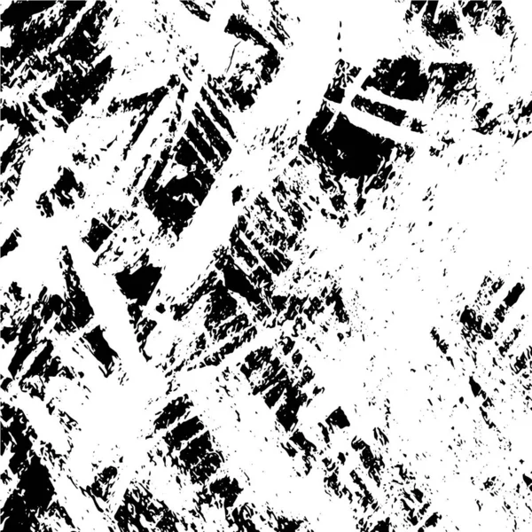 黒と白のテクスチャに傷 ラインで悩まされた背景 抽象ベクトルイラスト — ストックベクタ