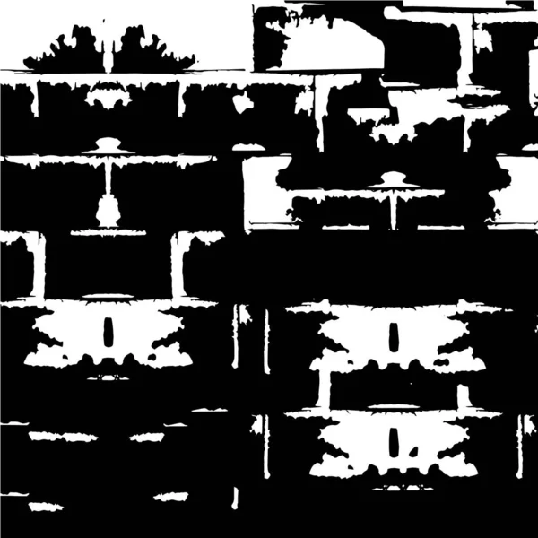 Чернильная Кисть Абстрактная Живопись Черно Белая Поверхность — стоковый вектор