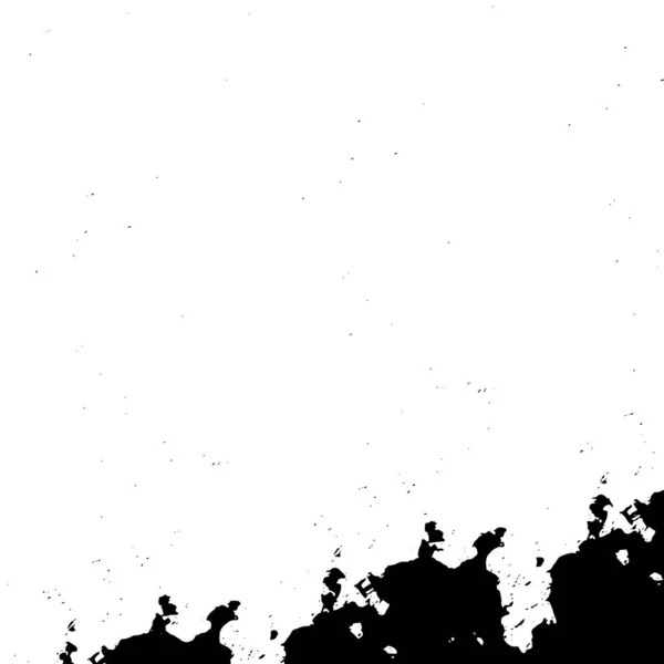 Mürekkep Fırçası Soyut Resim Siyah Beyaz Yüzey — Stok Vektör