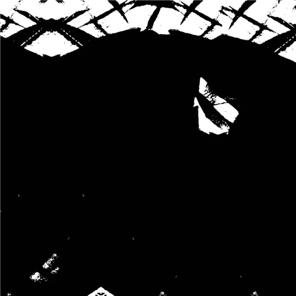 Abstraktní Malba Kartáčkem Černý Bílý Povrch — Stockový vektor