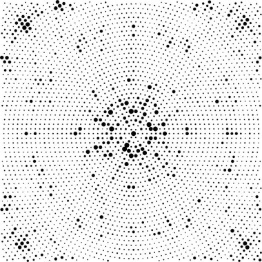 Grunge üst üste biniyor. Soyut siyah-beyaz vektör arkaplanı. Çatlak, leke ve noktalarda kirli desenli tek renkli klasik yüzey. Karanlık korku tarzında eski bir duvar.