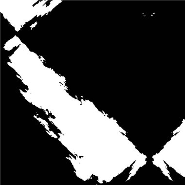 Grunge üst üste biniyor. Soyut siyah-beyaz vektör arkaplanı. Çatlak, leke ve noktalarda kirli desenli tek renkli klasik yüzey. Karanlık korku tarzında eski bir duvar.