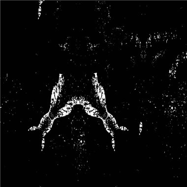 Siyah ve beyazın Grunge arka planı. Soyut monokrom dokusu. Vintage elementler lekeler ve çatlaklar