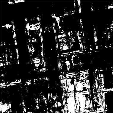 Siyah ve beyazın Grunge arka planı. Soyut monokrom dokusu. Vintage elementler lekeler ve çatlaklar