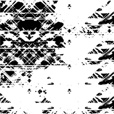 Siyah ve beyazın Grunge arka planı. Soyut monokrom dokusu. Vintage elementler lekeler ve çatlaklar