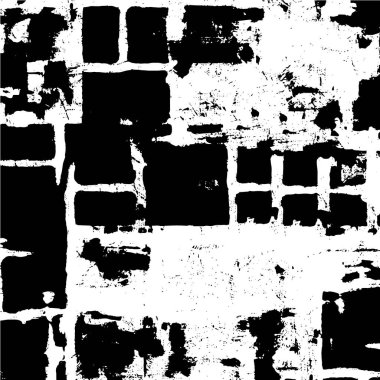 Siyah ve beyazın Grunge arka planı. Soyut monokrom dokusu. Vintage elementler lekeler ve çatlaklar