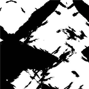 Siyah ve beyazın Grunge arka planı. Soyut monokrom dokusu. Vintage elementler lekeler ve çatlaklar