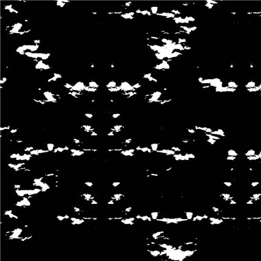 Siyah ve beyazın Grunge arka planı. Soyut monokrom dokusu. Vintage elementler lekeler ve çatlaklar