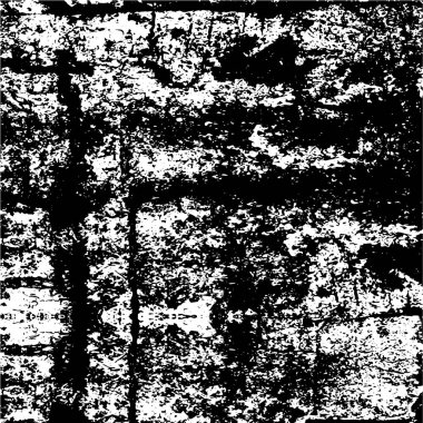 Siyah ve beyazın Grunge arka planı. Soyut monokrom dokusu. Vintage elementler lekeler ve çatlaklar